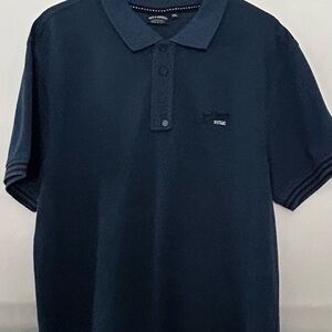 BACI & ABBRACCI Mens Polo Shirt XXL NAVY 100%  Cotton